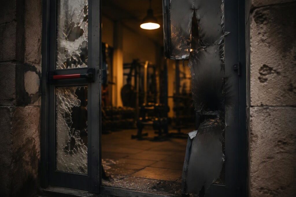 Attentato con bombe carta davanti alla nuova palestra di Costantino
