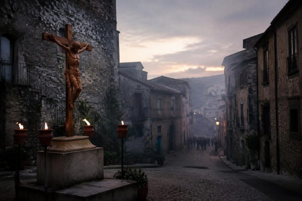 Patronati calabresi e lucani: riti infuocati e processioni della Croce