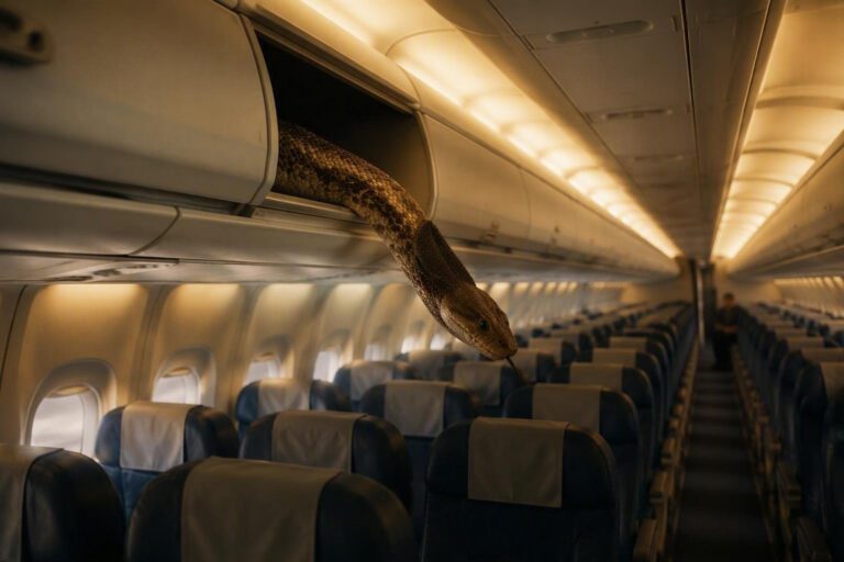 Scoperta insolita a bordo: un serpente raro sul volo Lampedusa-Palermo