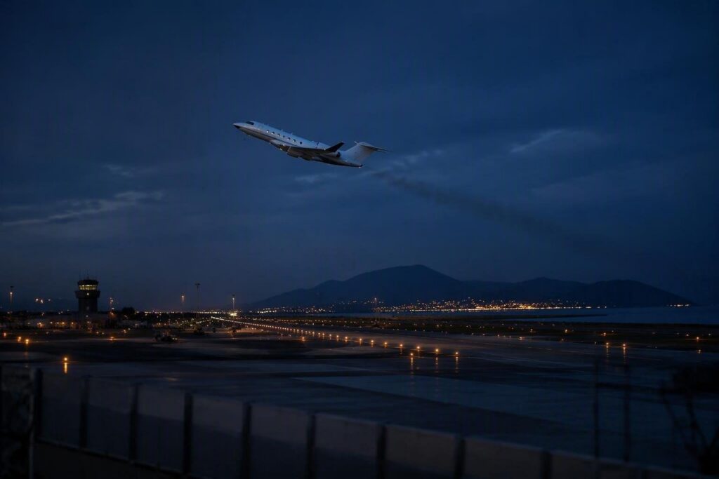 Trasporto sanitario d’emergenza: 70enne trasferito con un Gulfstream G-650