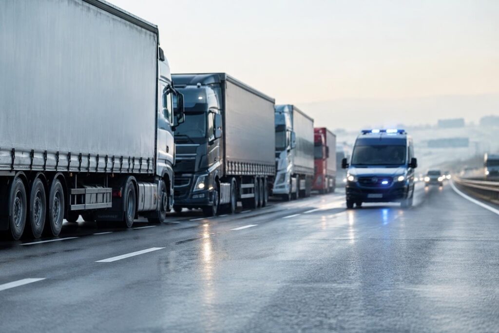 Blocco autostradale Napoli-Caserta: camionisti contro il caro carburante