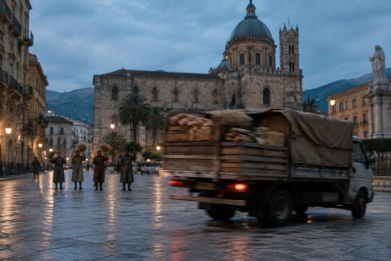 Protesta a Palermo: regalano grano, chiedono gasolio a 40 cent