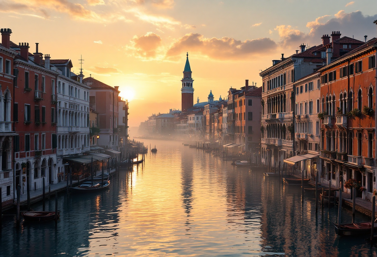 Jeff Bezos e Lauren Sánchez durante il loro matrimonio a Venezia