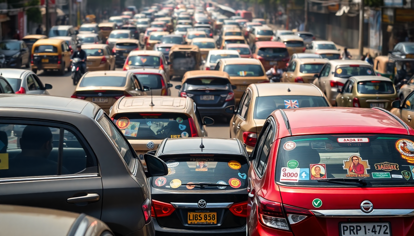 La strana moda degli adesivi in India: professioni e religione sulle auto