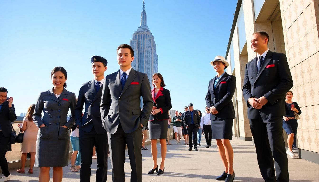 Le nuove uniformi dell’Empire State Building: eleganza e modernità