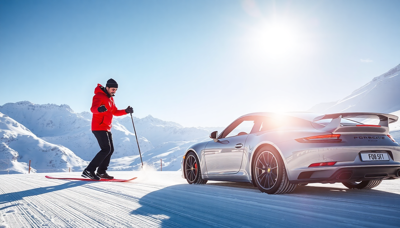 Salar Bahrampoori: tra sci e velocità con Porsche