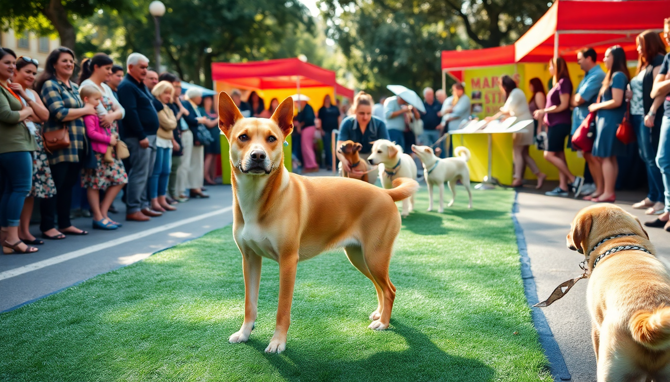 Sfilata di cani in cerca di adozione a Tarquinia
