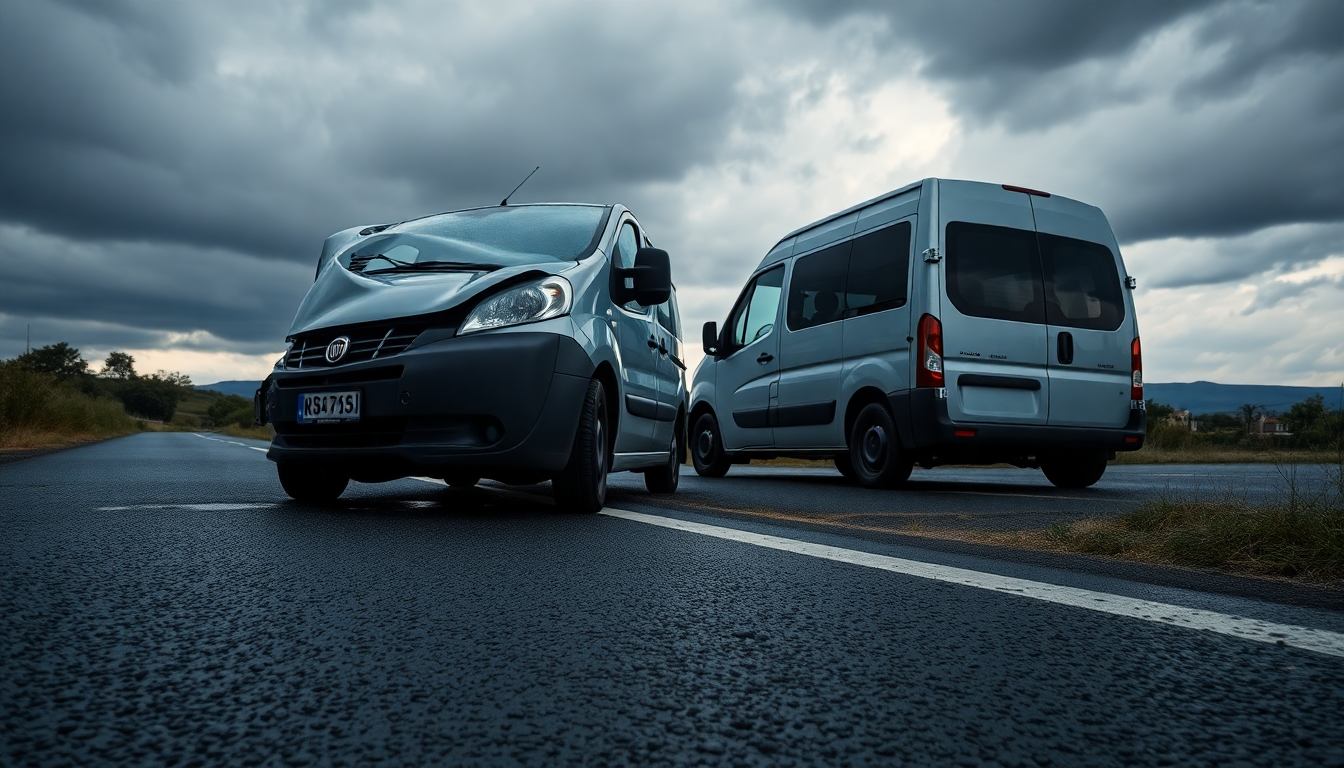Incidente stradale a Torre Santa Susanna: la Fiat Multipla e il furgone che rovinano un lunedì