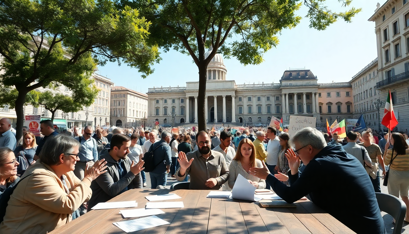 Panorama delle tensioni politiche e sociali in Italia