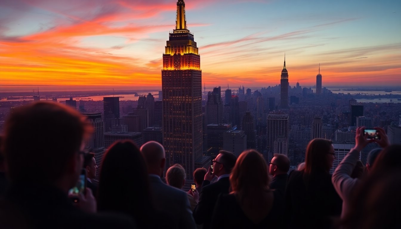 Le stelle che brillano all’Empire State Building