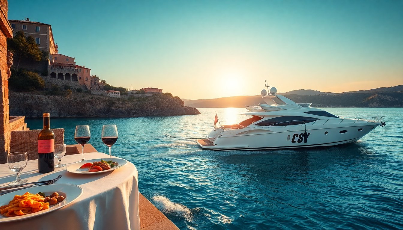 Scoprire le vacanze di lusso in Italia tra yacht e tradizioni culinarie