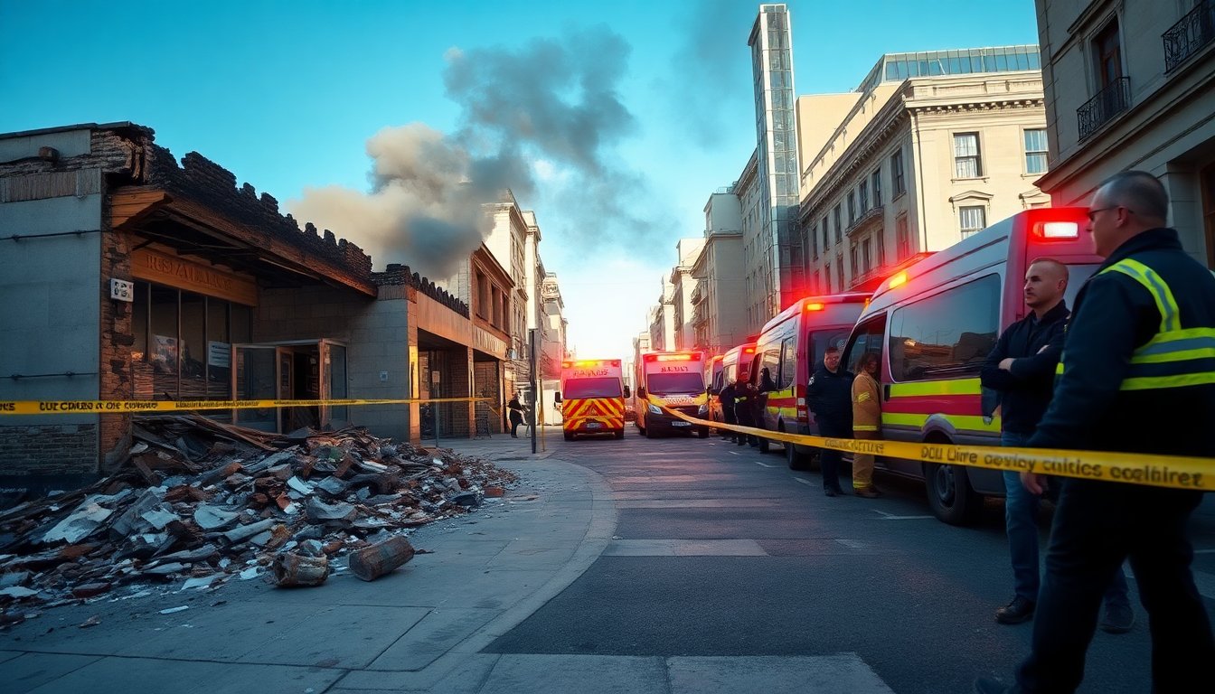 Esplosione in centro città: testimonianze e aggiornamenti