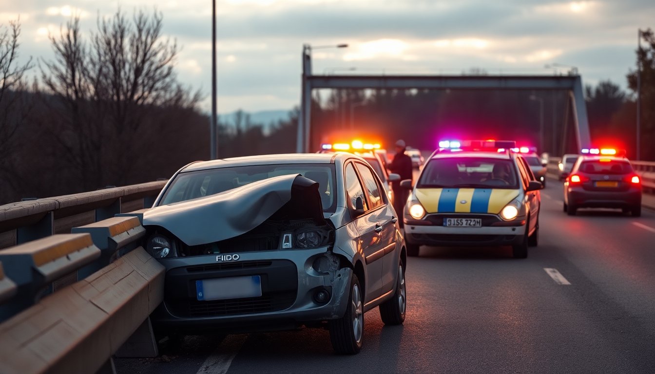 Incidente sul Ponte dell’Orco: Traffico Congestionato a Rivarolo Canavese