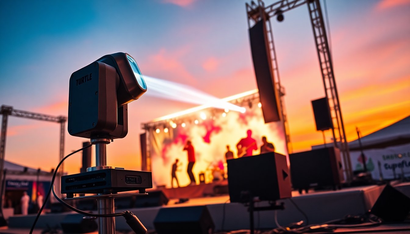 Testa mobile Turtle Waterproof: la nuova frontiera dell’illuminazione per eventi spettacoli