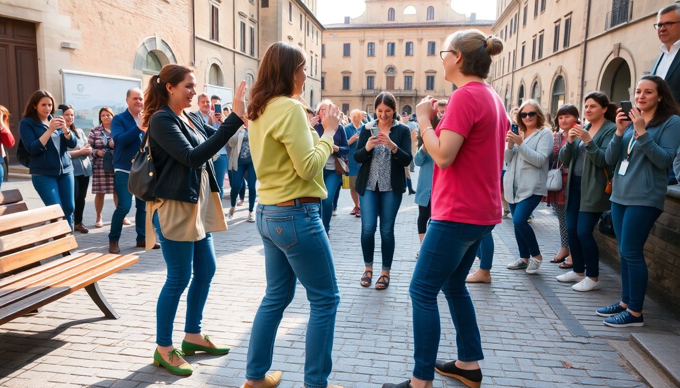 Mamme in piazza a Nocera Inferiore: la divertente sfida del lato B!
