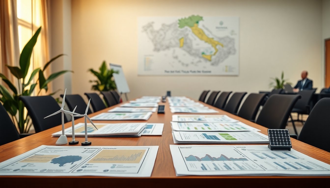 Italia presenta il piano energetico per un futuro sostenibile e rinnovabile