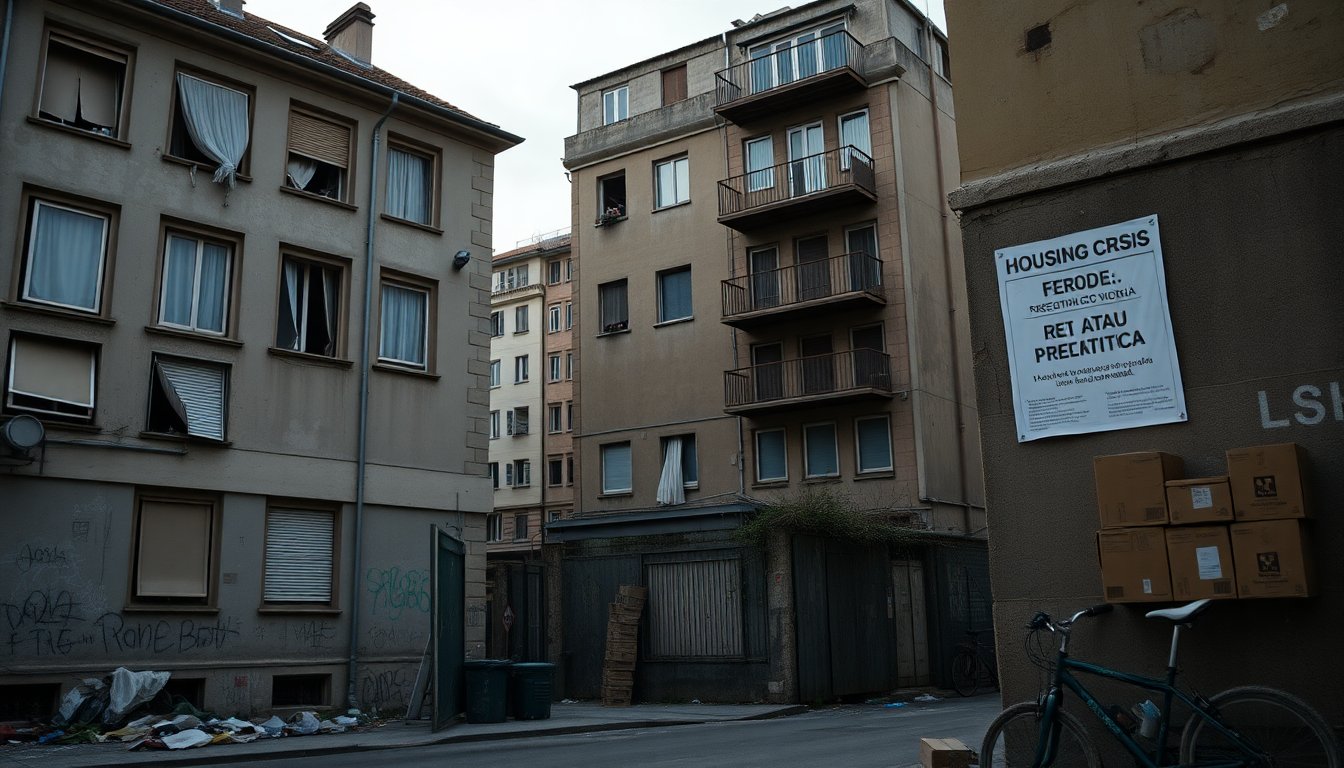 La crisi abitativa nelle città italiane cresce in modo allarmante