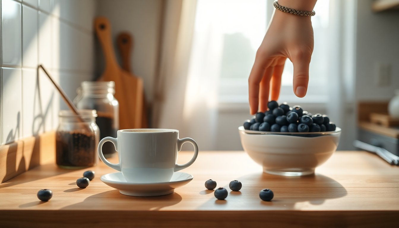 30 giorni senza caffè e mirtilli: benefici per sonno, digestione e circolazione