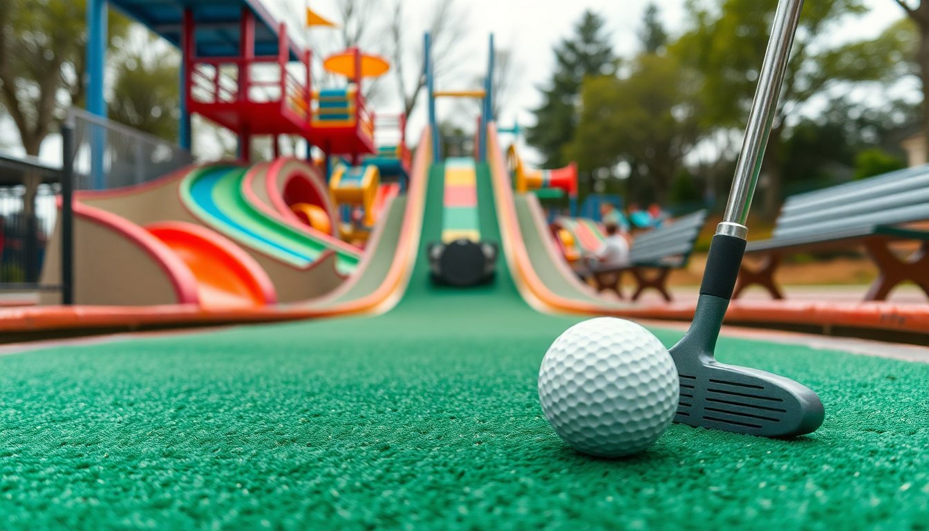 Minigolf familiare: partite veloci e ostacoli creativi