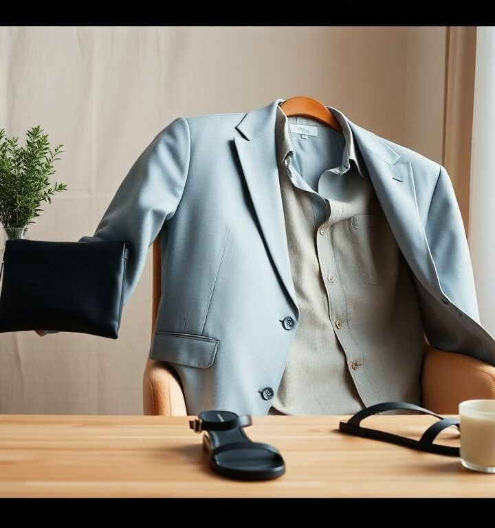 Come abbinare blazer e sandali neri per un look estivo contemporaneo
