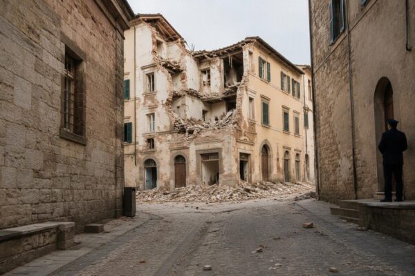 Esplosione a Perugia: crollo parziale di un palazzo, due feriti gravi