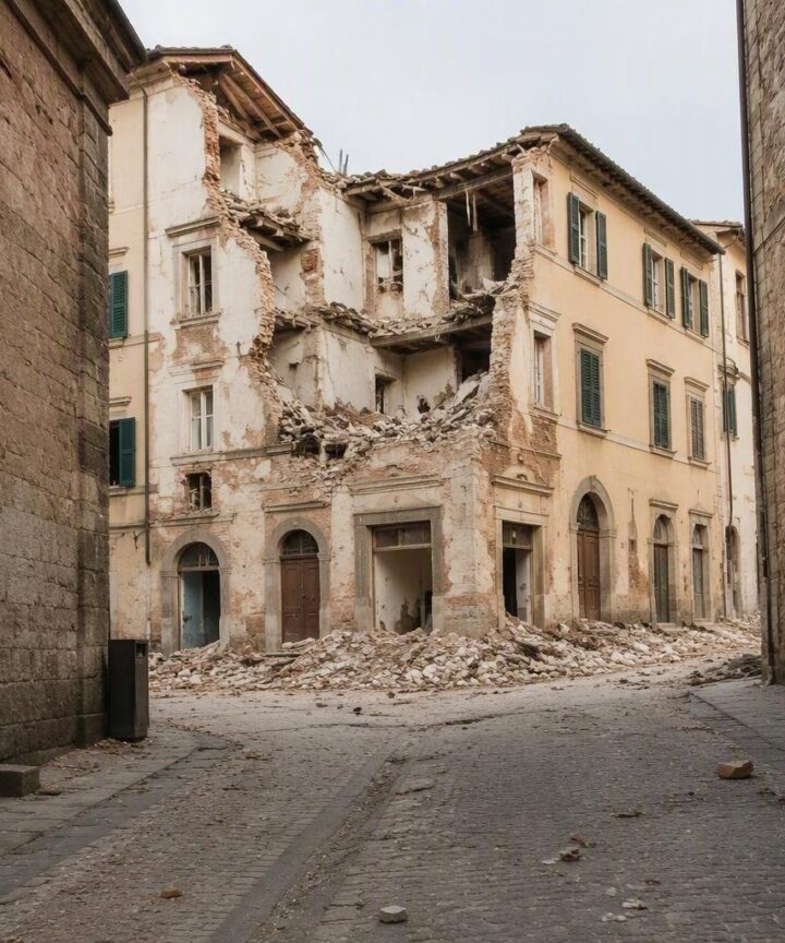 Esplosione a Perugia: crollo parziale di un palazzo, due feriti gravi