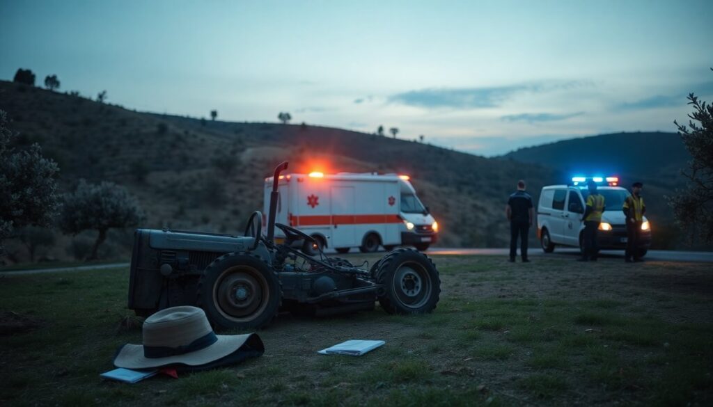 Tragedia in uliveto a Ferentillo: uomo di 93 anni schiacciato dal trattore
