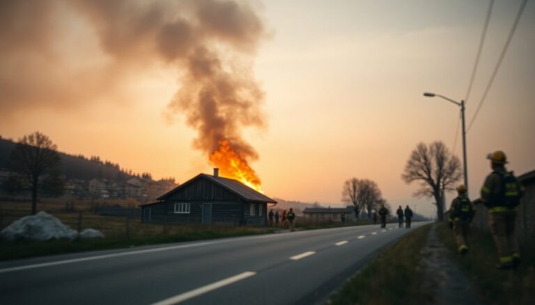 Gualdo Cattaneo in fiamme: evacuazioni e interventi dei vigili del fuoco