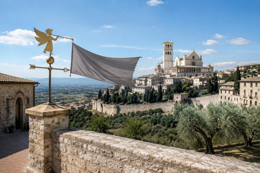 Assisi, fine settimana soleggiato con venti di grecale e temperature in calo