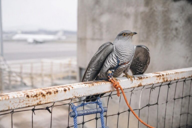 Cuculo ferito liberato grazie ai mezzi speciali dei vigili dell’aeroporto umbro