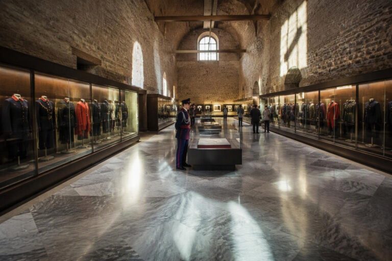 Esposizione dei costumi storici dei Valletti a Galleria Le Logge