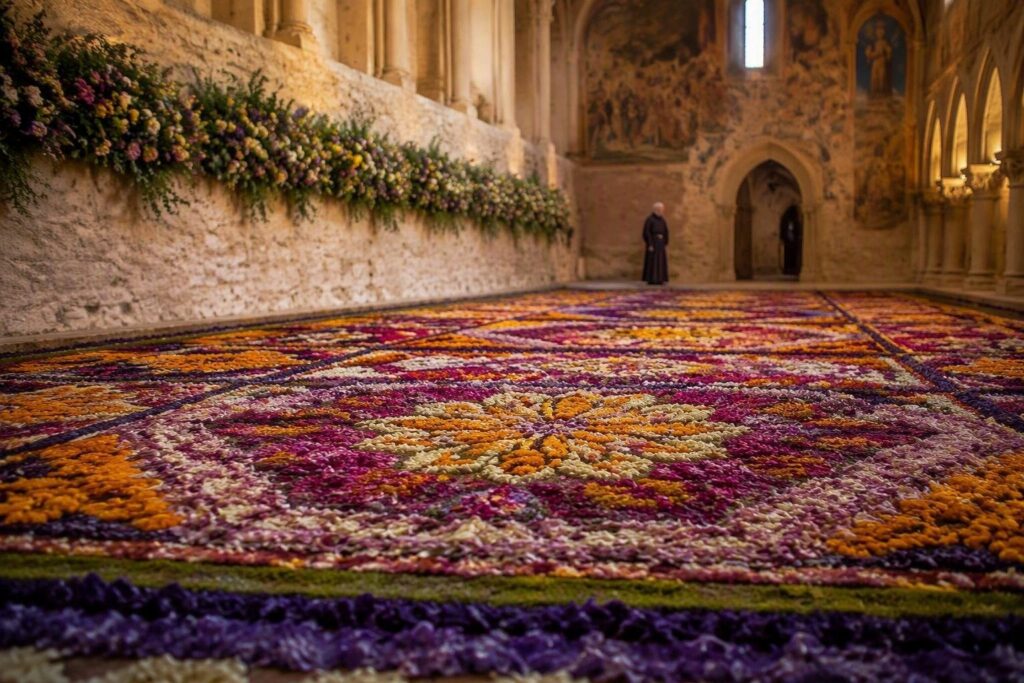 Spello presenta l’Infiorata al Cortile di Francesco, Assisi