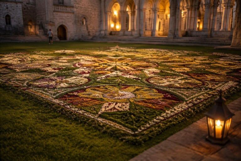 Spello rende omaggio a San Francesco con infiorata da 150 volontari