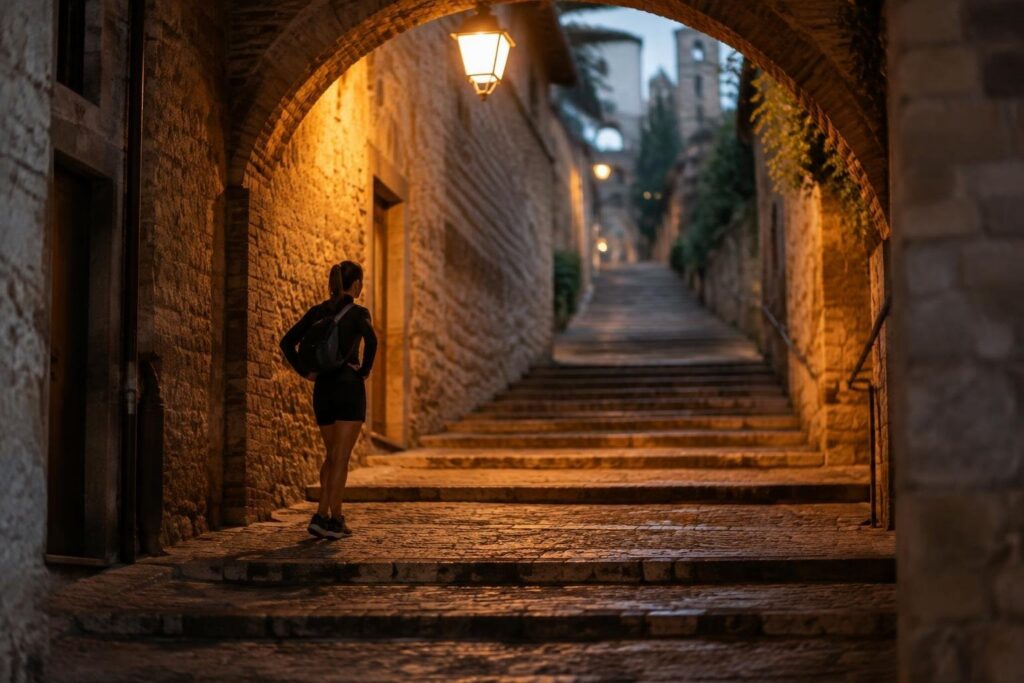 Allenarsi a Perugia: scalinate e salite in sicurezza