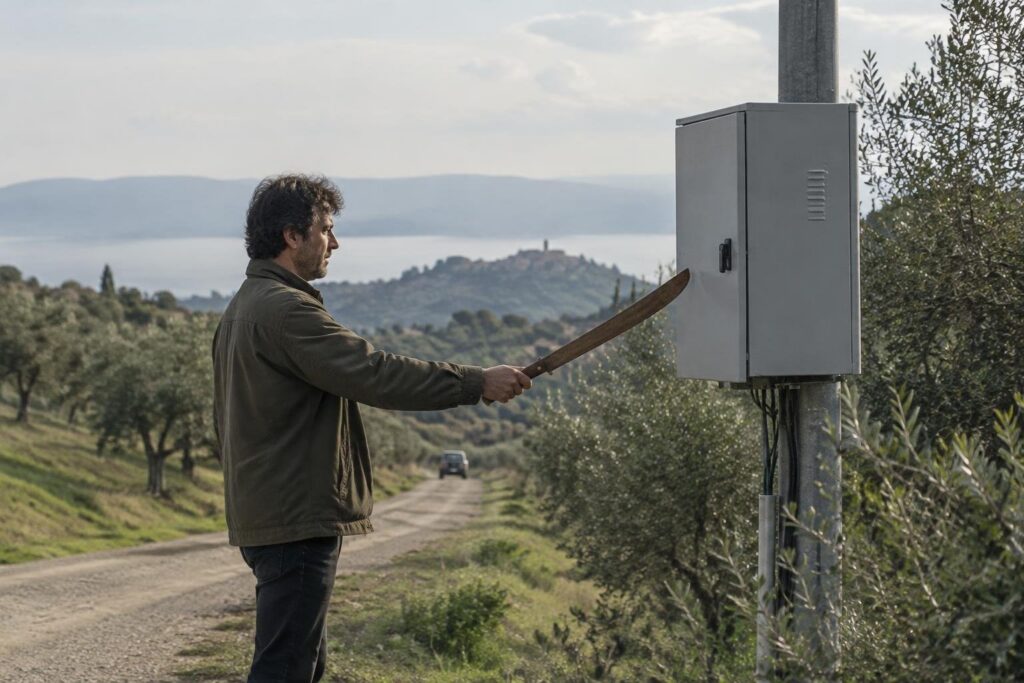 Presunto sabotatore preso a Passignano: danneggiata la cabina fibra
