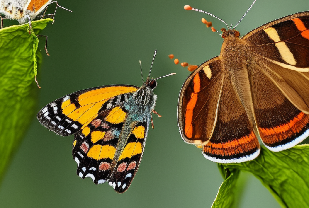 Diferencia entre mariposas y polillas