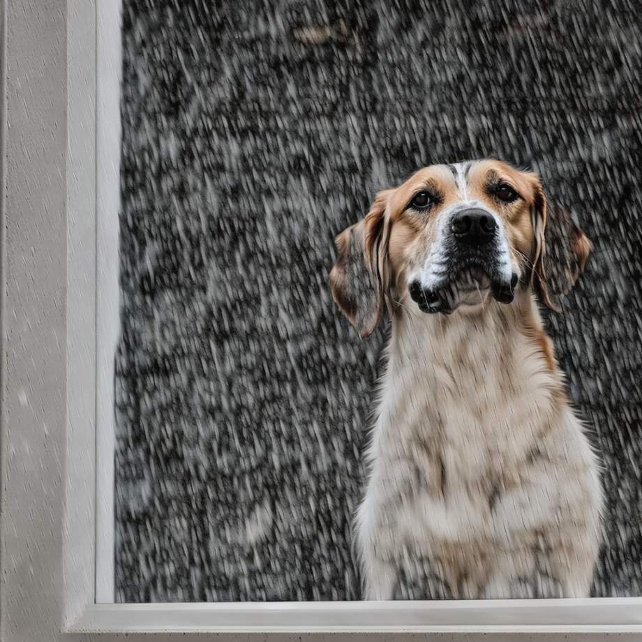 Qué hacer si tu perro tiene miedo al temporal