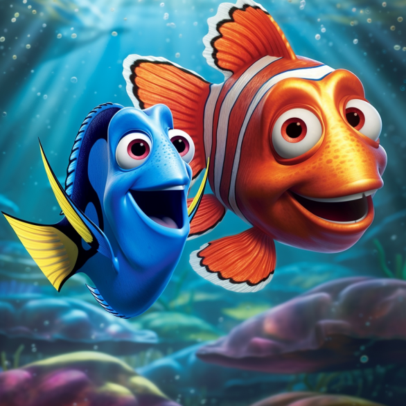 ¿Qué animales aparecen en la película Disney «Buscando a Nemo»?