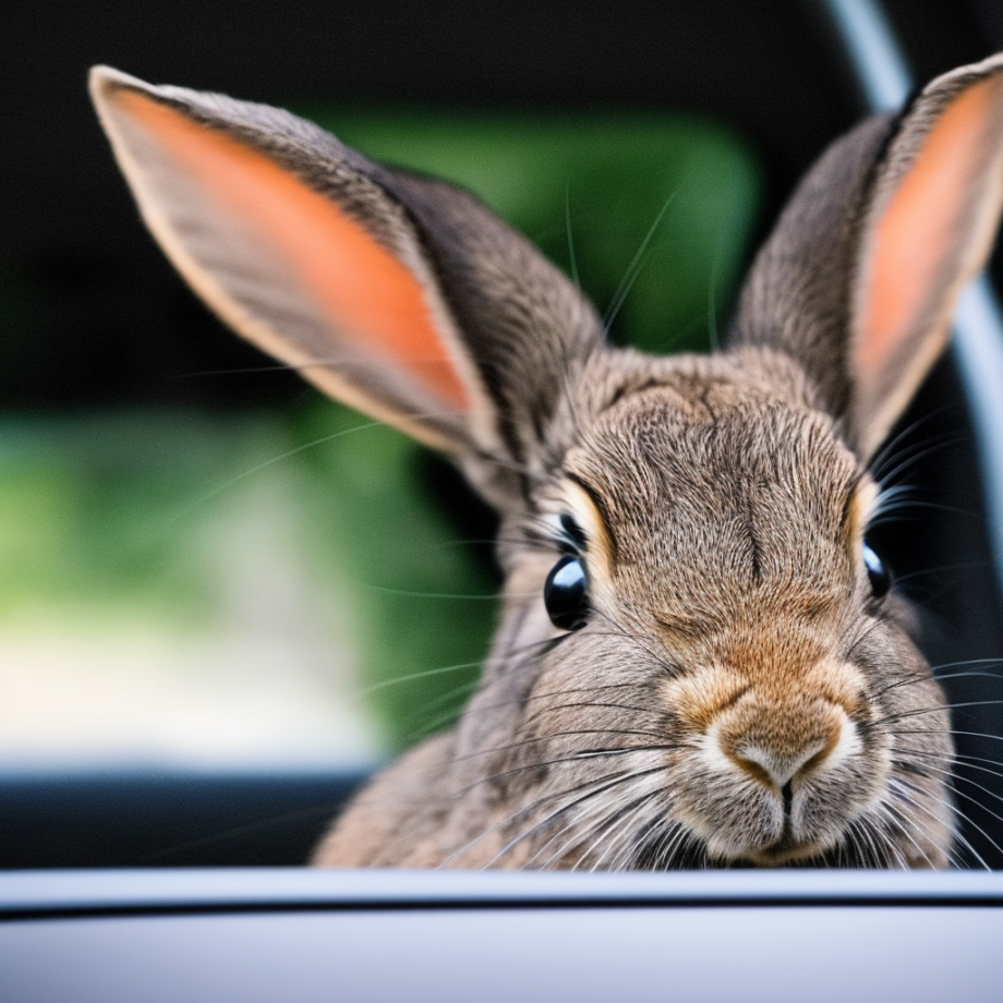 ¿Los conejos se marean en el coche?