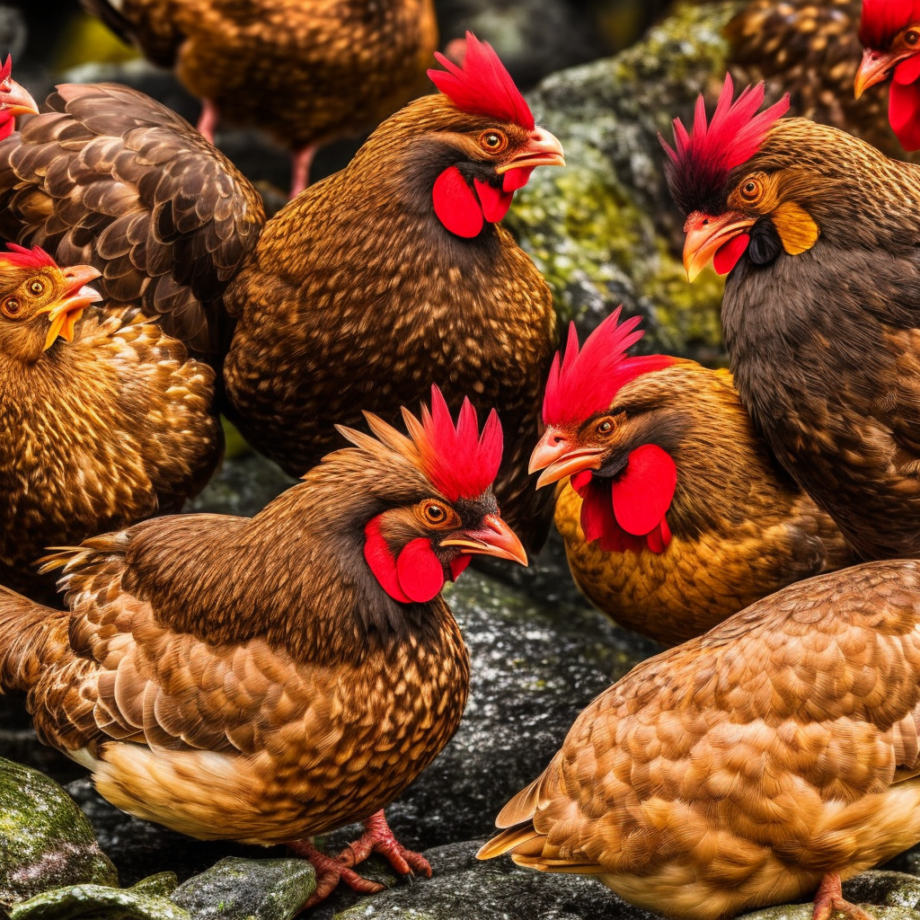Incluso las gallinas sufren el calor