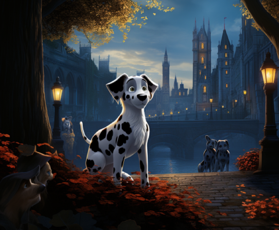 ¿Qué animales aparecen en la película «La carga de los 101»?