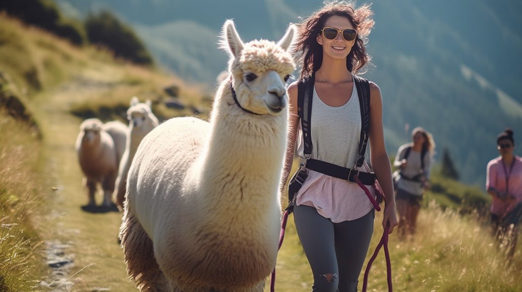 Un paseo con alpacas es lo que necesitas para afrontar la vuelta de vacaciones