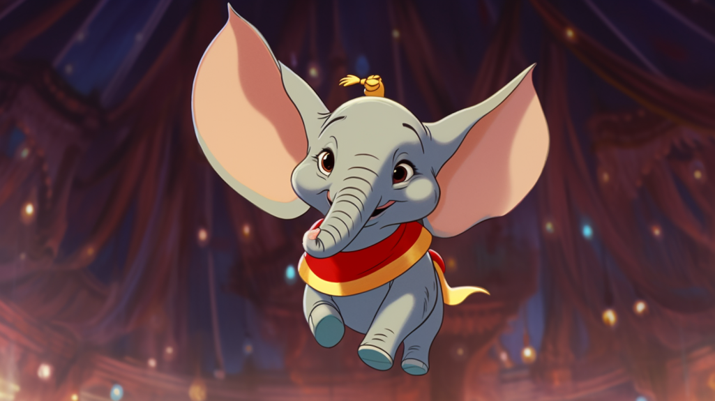 ¿Qué animales aparecen en la película de Disney «Dumbo»?