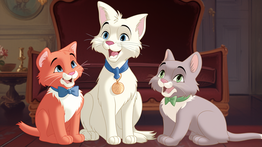 ¿Qué animales aparecen en la película de Disney «Los Aristogatos»?