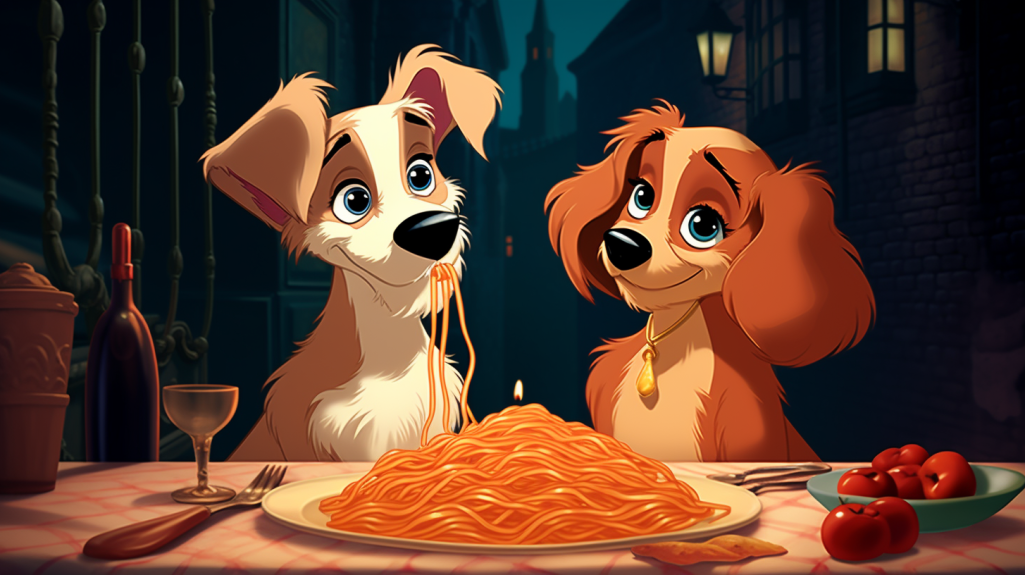 ¿Qué animales aparecen en la película de Disney «La dama y el vagabundo»?