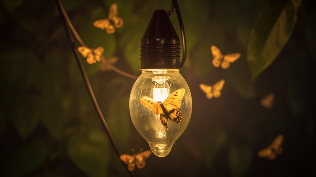 ¿Por qué los insectos se sienten atraídos por la luz?
