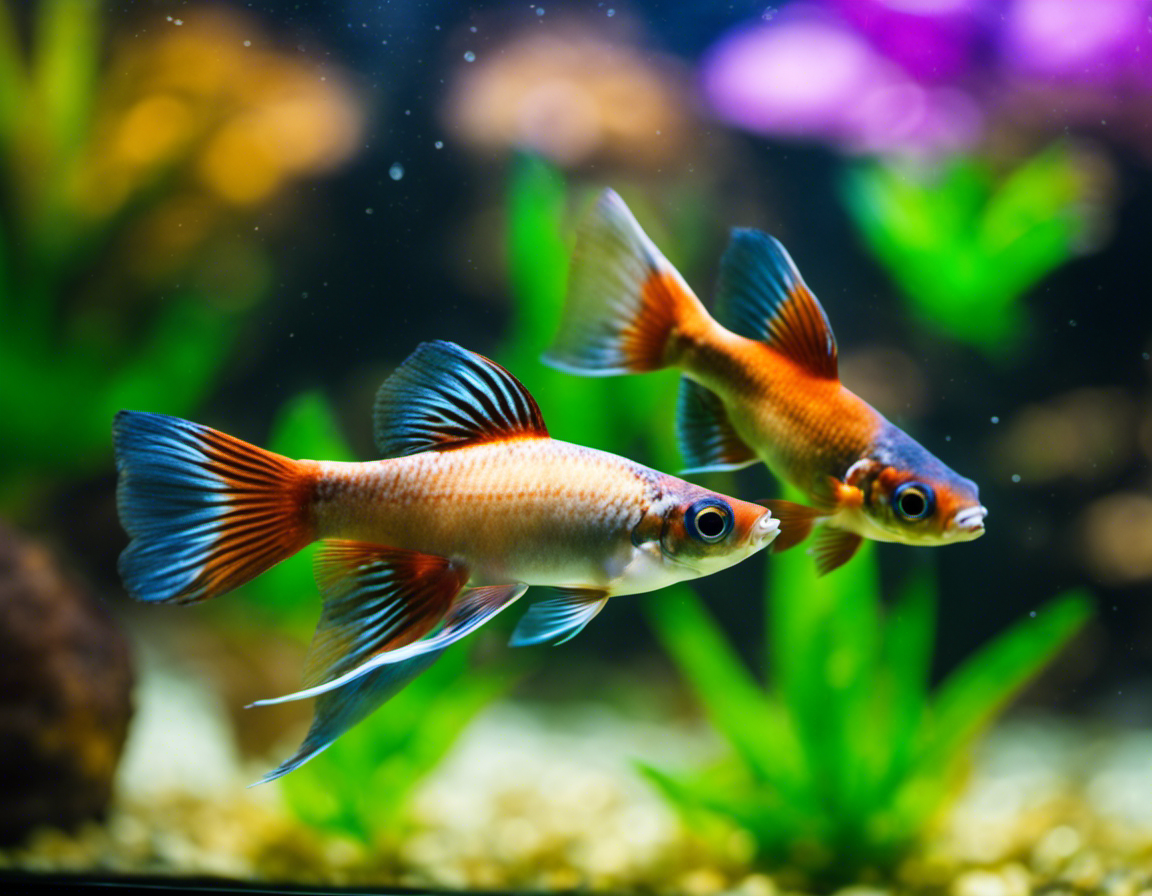 Los peces guppy son amantes incansables