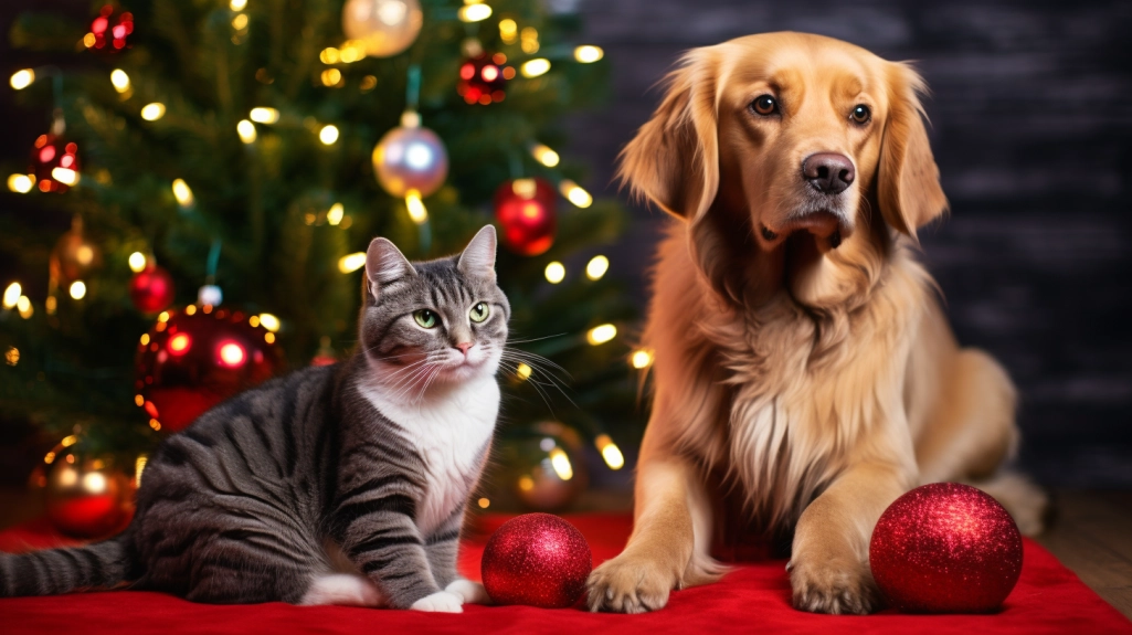 Decoraciones y adornos navideños aptos para mascotas