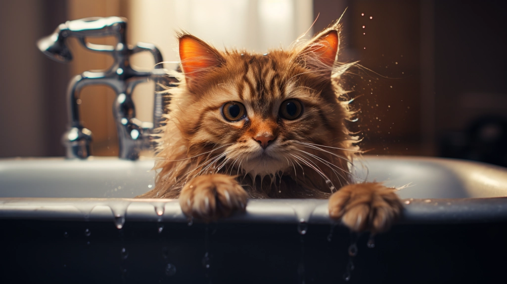 Gatos y agua: ¿es correcto bañarlos?