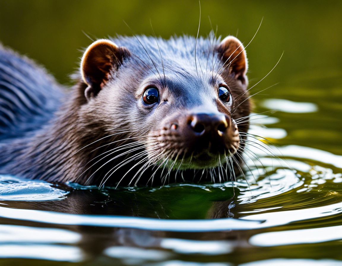 ¿Sabías que el visón es un animal semiacuático?